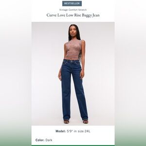 Abercrombie & Fitch Low Rise Baggy Jeans 25 X short